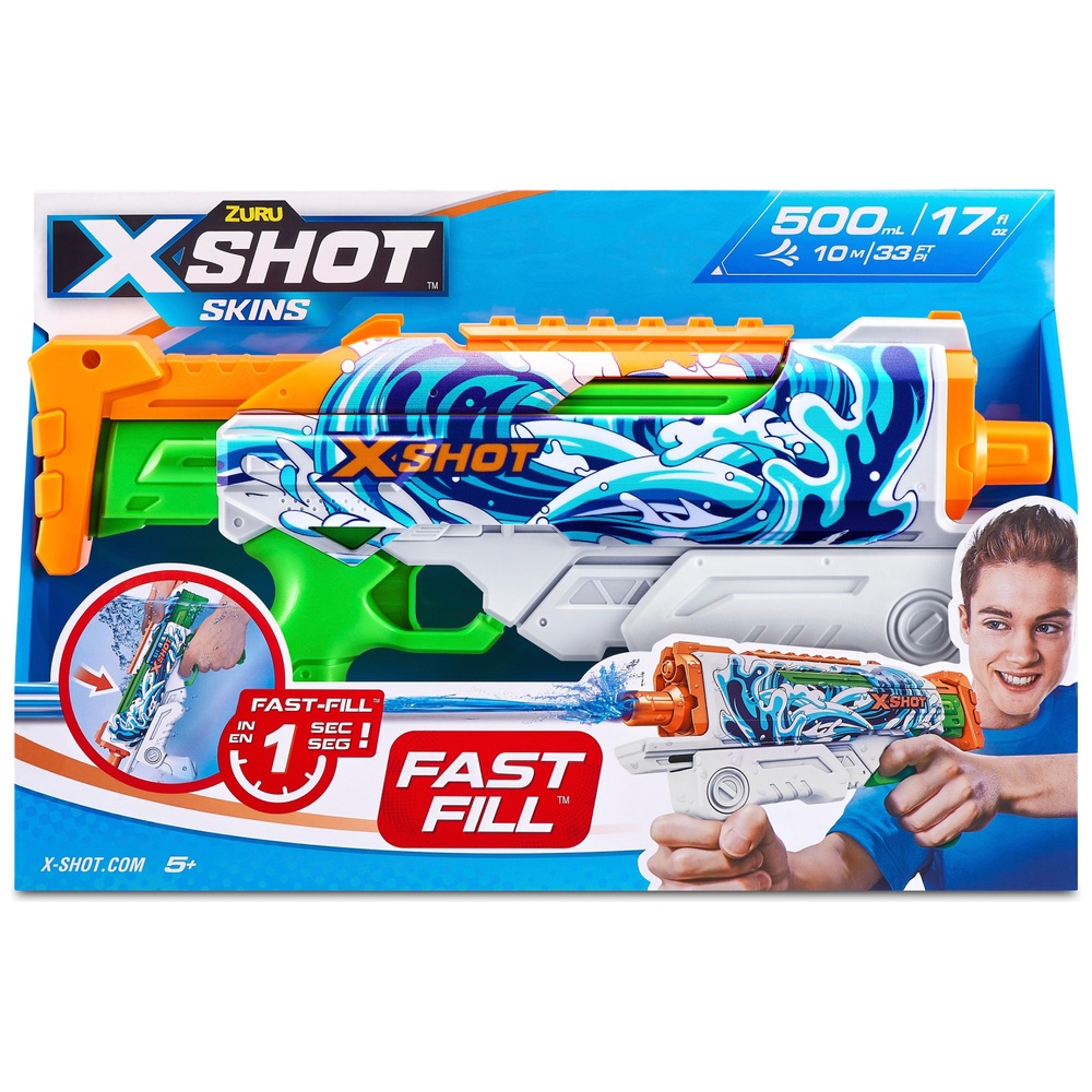 XSHOT Wasser-Schnellfüll-Skins Hyperload Wasserblaster Wellen von ZURU