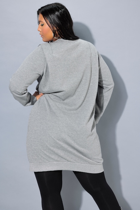 Sweatkleid, oversized, betonte Schultern