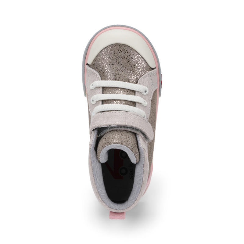 See Kai Run See Kai Run SKR Peyton Beige Metallic Leather