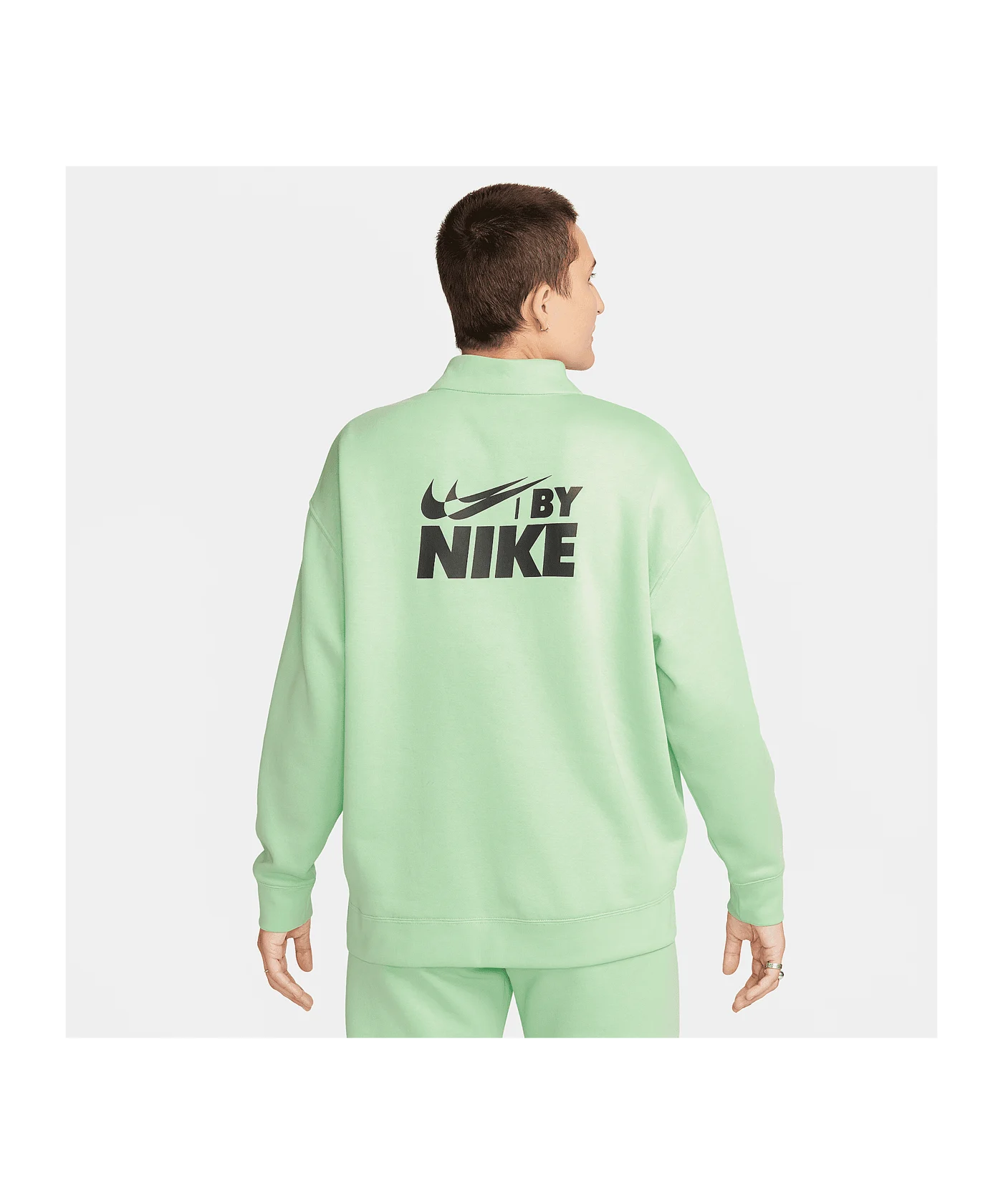 Nike Fleece QZ Sweatshirt Damen Grün Schwarz F376