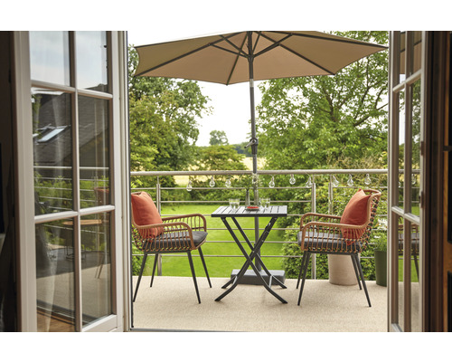 Avio parasol Ø 250 cm polyester taupe