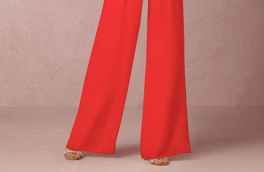 Grizelda - Halter jumpsuit met wijde pijpen