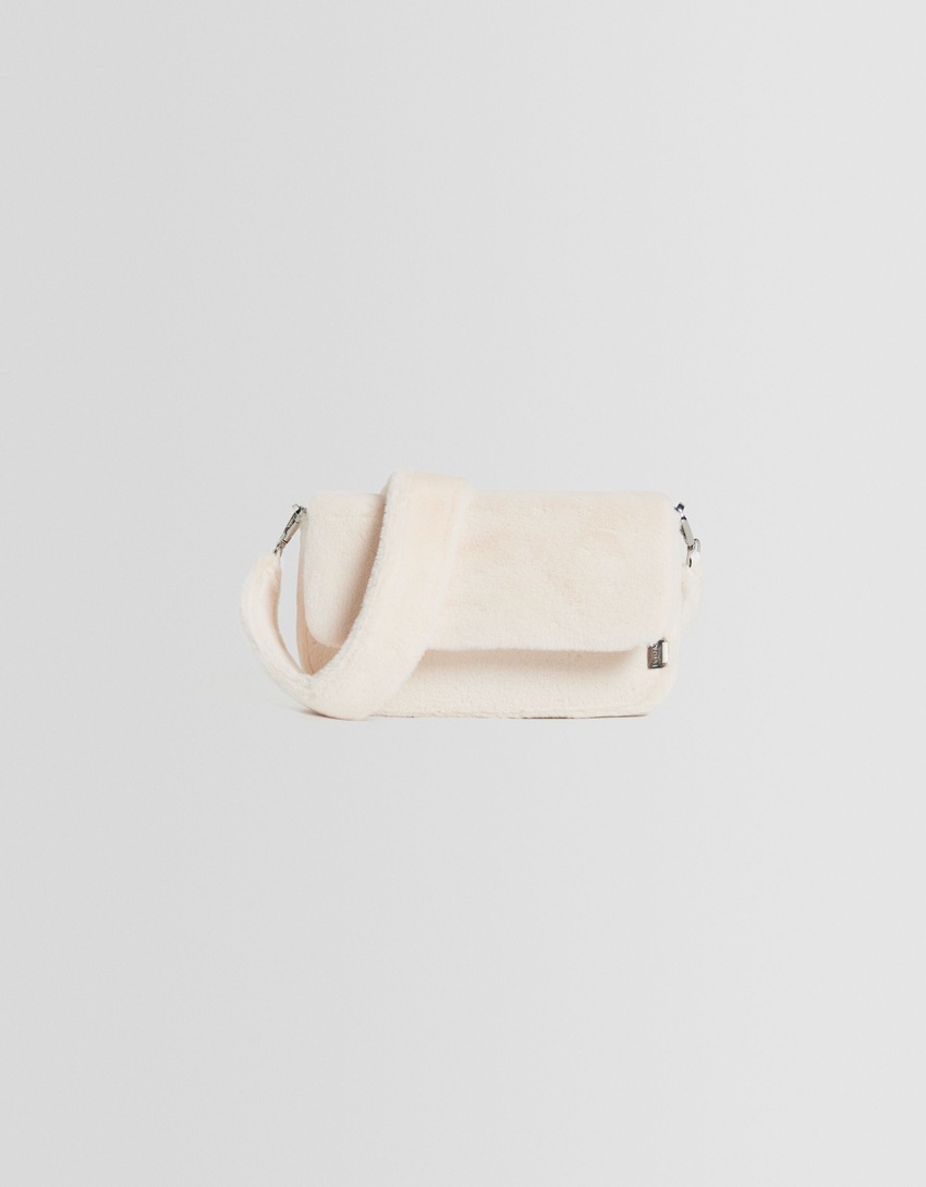 Bolsa de ombro de pele