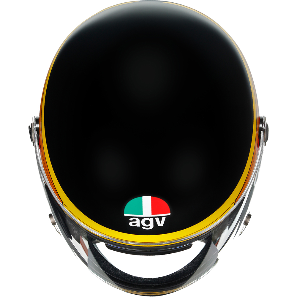 AGV - Casque X3000 Gasoline Noir Mat / Jaune / Orange / Rouge