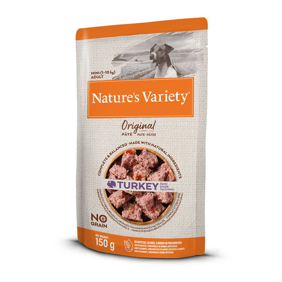 150 g Nature's Variety Original Mini Adult Variety pavo sobre para perros