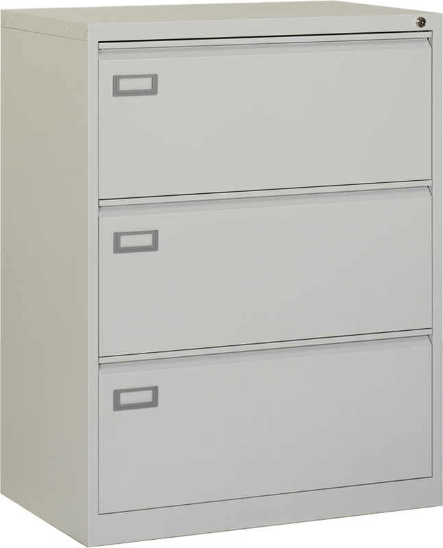 Hängeregistraturschrank Steel, 3 Hängeregisterauszüge, 79 x 48 x 102.2 cm, lichtgrau (RAL 7035)