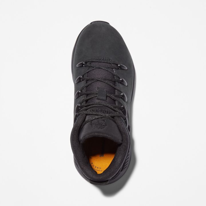 Bota de caminhada Sprint Trekker para jovens na cor preta.