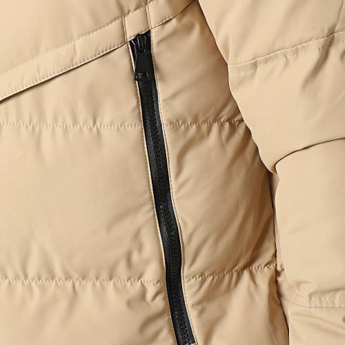 Doudoune Capuche Longue Beige