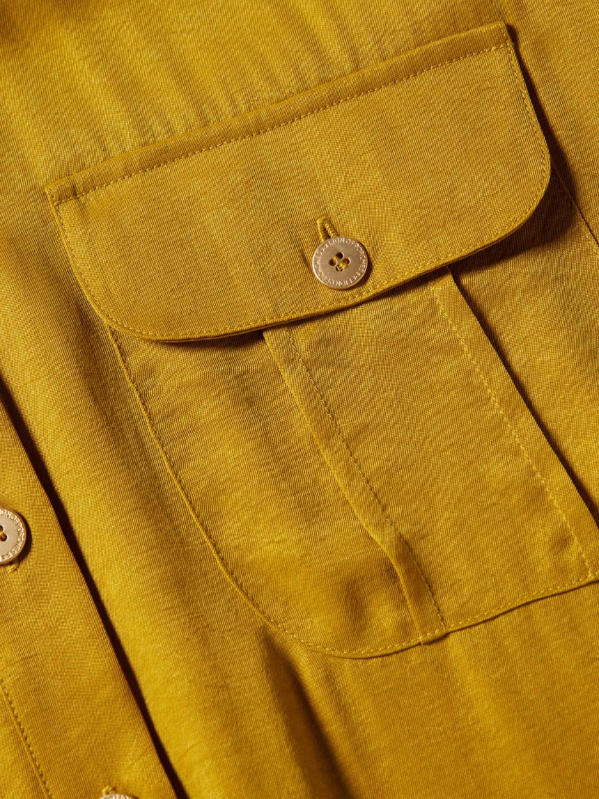Camisa comprida com laço