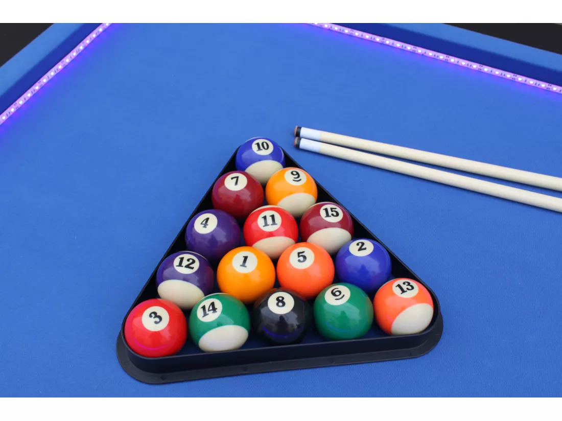 Billard américain LED + accessoires inclus VEGAS
