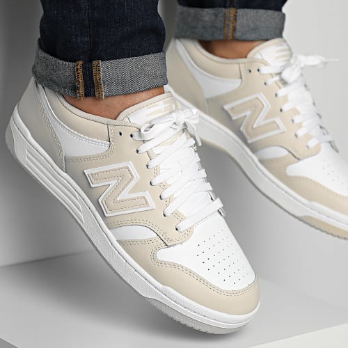 Baskets BB480COC Beige White