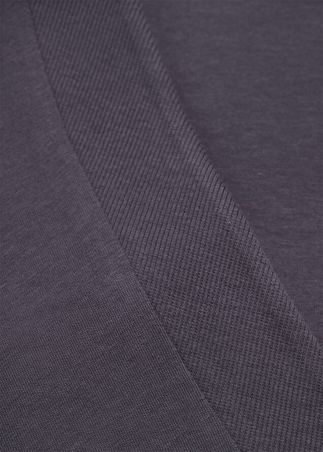 MANGO Short-sleeved cotton t-shirt Charcoal
