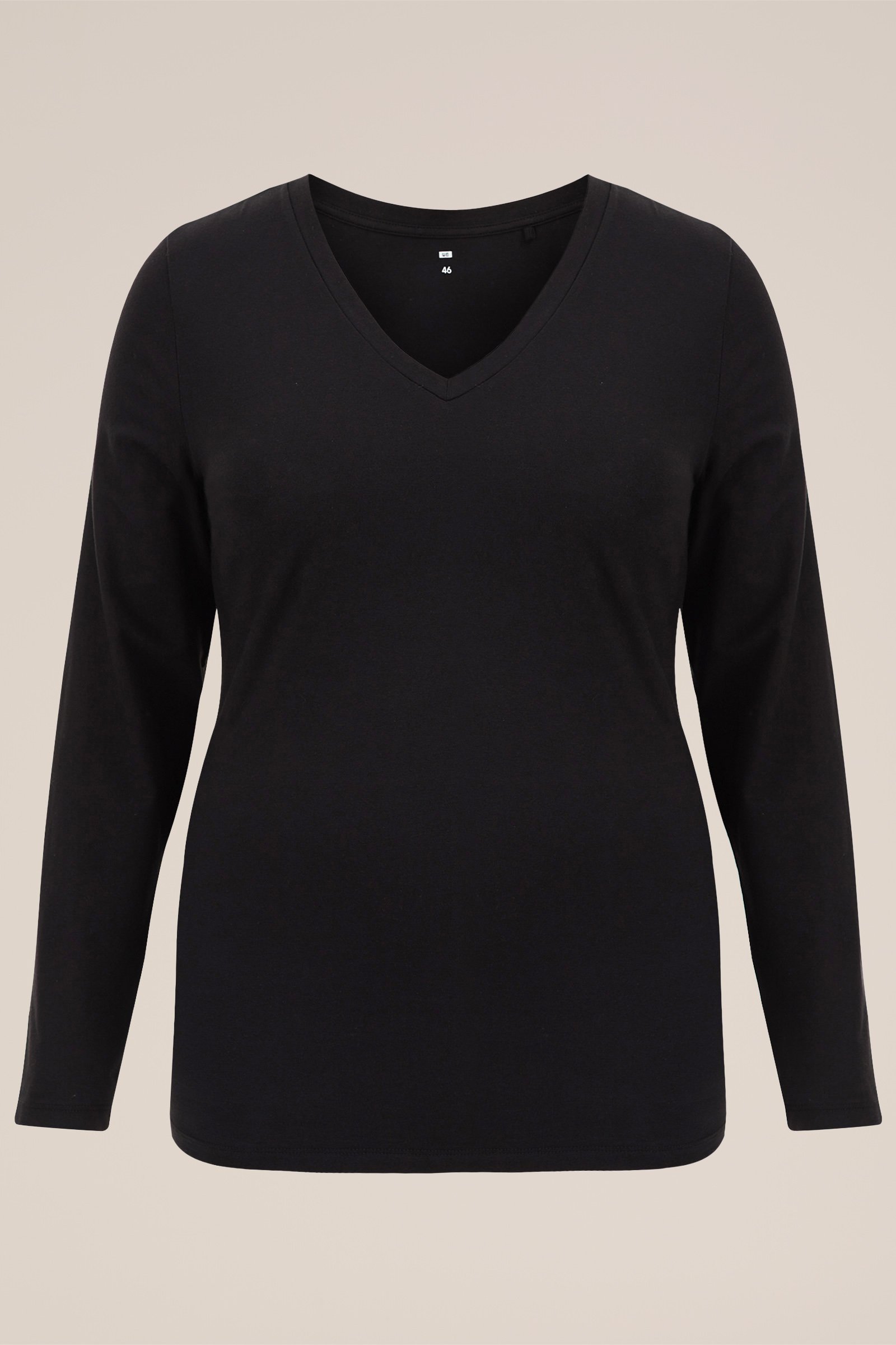 T-shirt - Curve WE Fashion Zwart