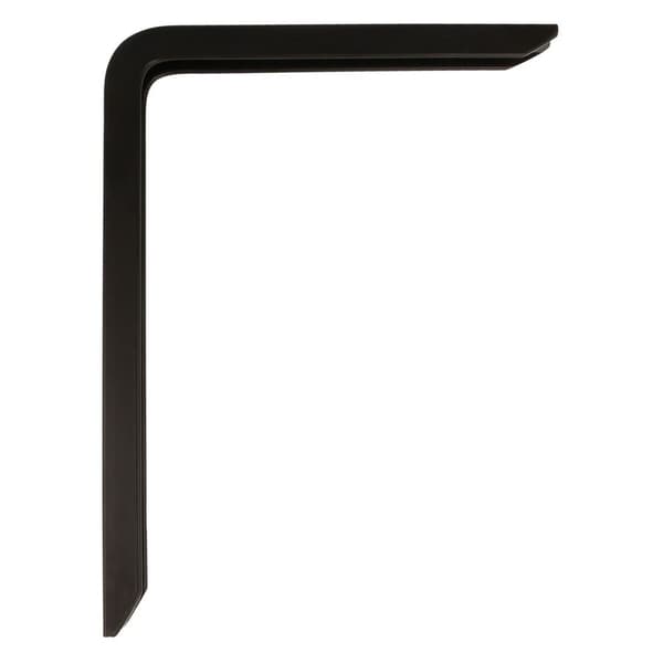 Veggbrakket AMIG 4plus-21110 Hyller Svart Aluminium (25 x 15 cm)