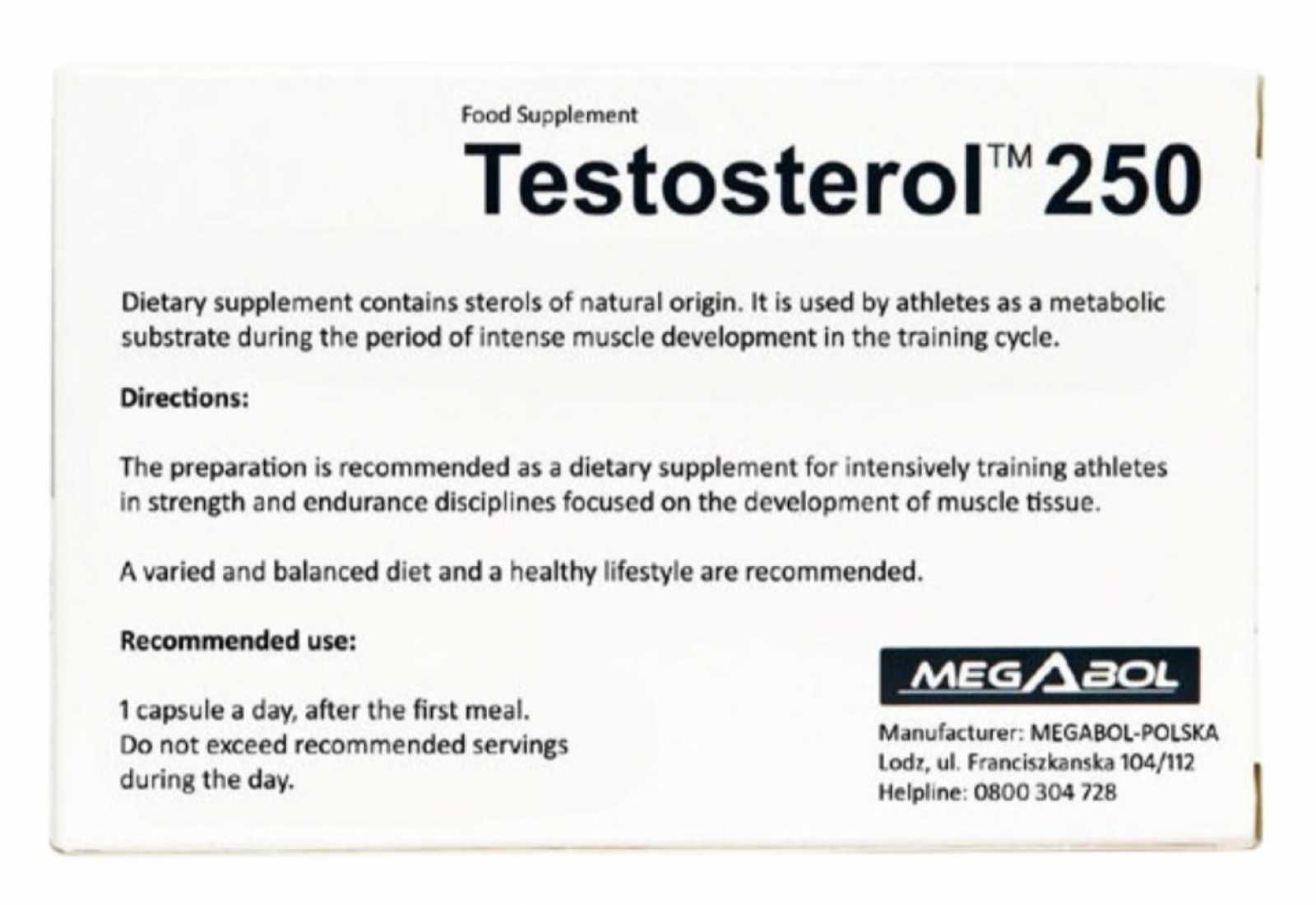 Megabol Pack Testosterol 250 + Biosterol