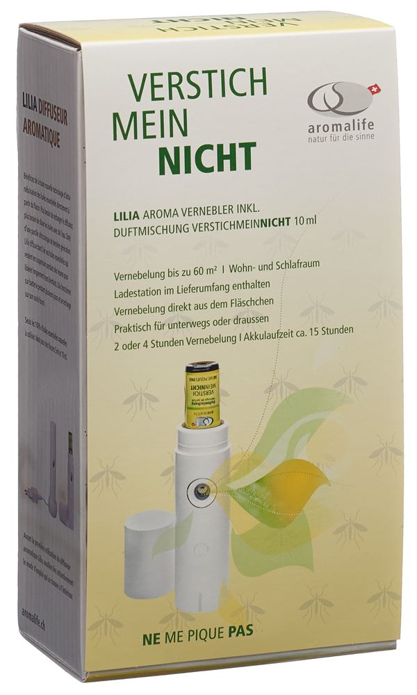 Aromalife Lilia weiss Vernebler<br>1 Stück, mit Duftmischung VerstichMeinNicht 10ml