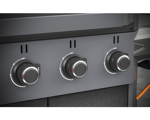 Tenneker® Carbon TG-4 U Gasgrill met 4 branders + zijbrander, gietijzeren rooster, zwart