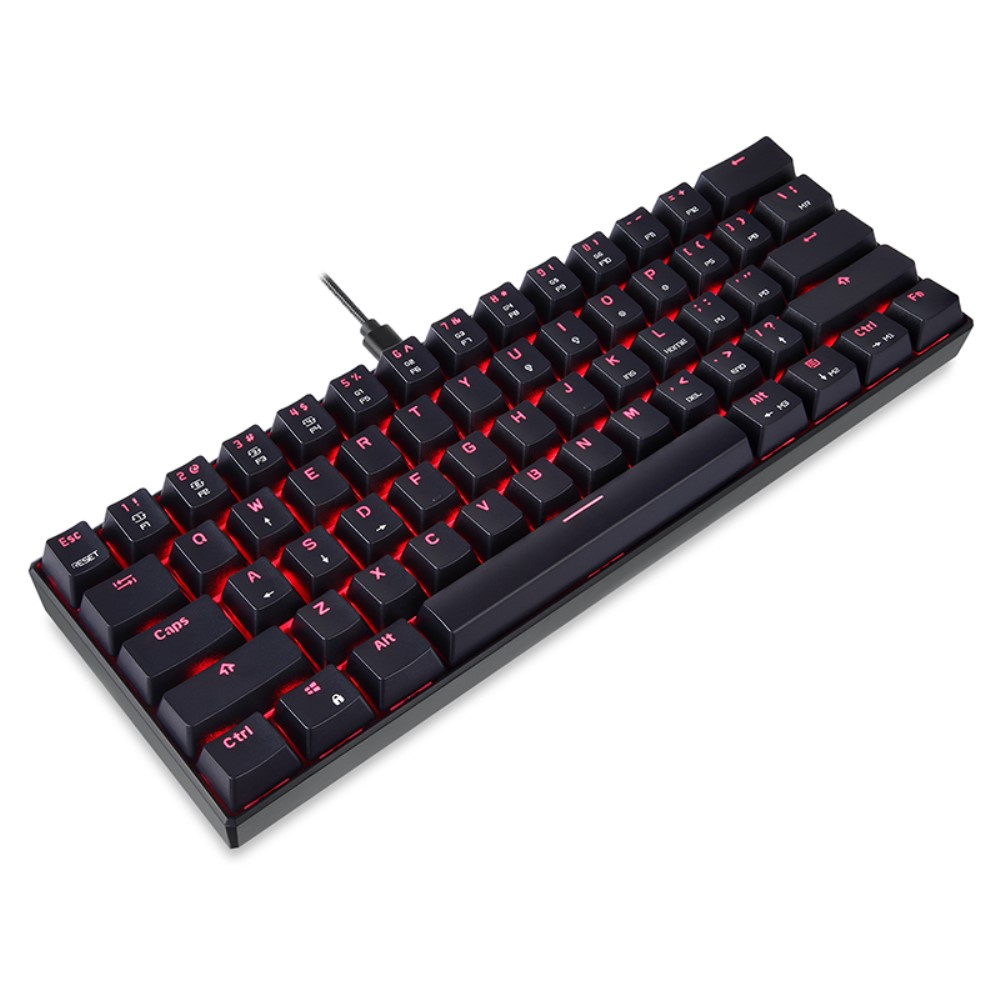 60% TKL Mechanische Gaming Tastatur mit Hintergrundbeleuchtung (QWERTY) Red Switches - Schwarz