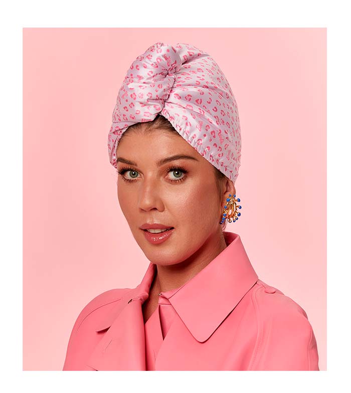 GLOV - *Barbie* - Toalha turbante de cetim e tecido - ZigZak