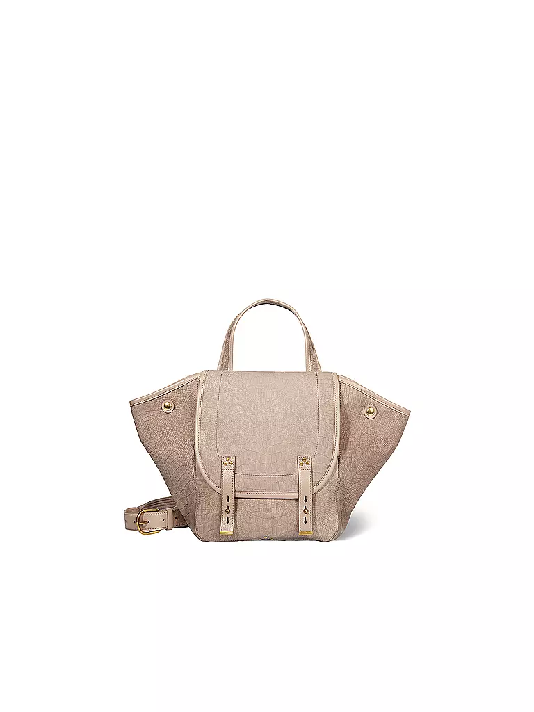 JEROME DREYFUSS Ledertasche - Henkeltasche STAN PANIER Medium grau