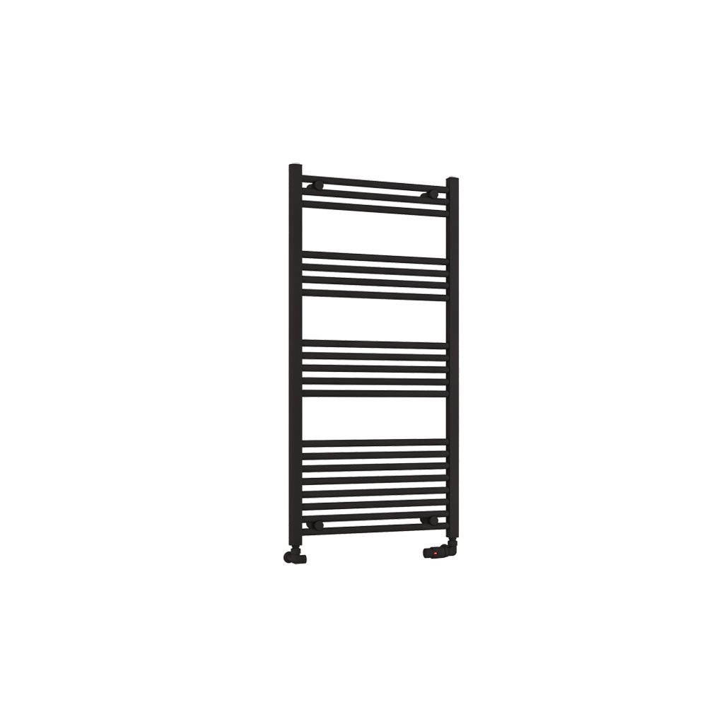 Eastbrook Wendover handdoekradiator 60x120cm 661W zwart mat