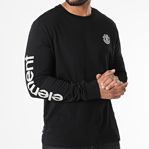 Tee Shirt Manches Longues Peaks Noir