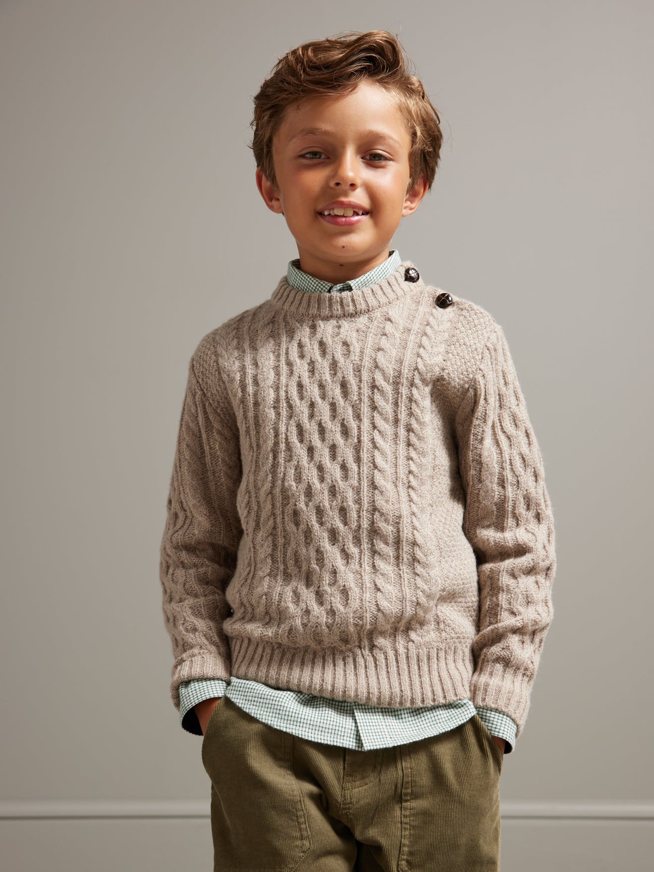 Pull torsadé Garçon