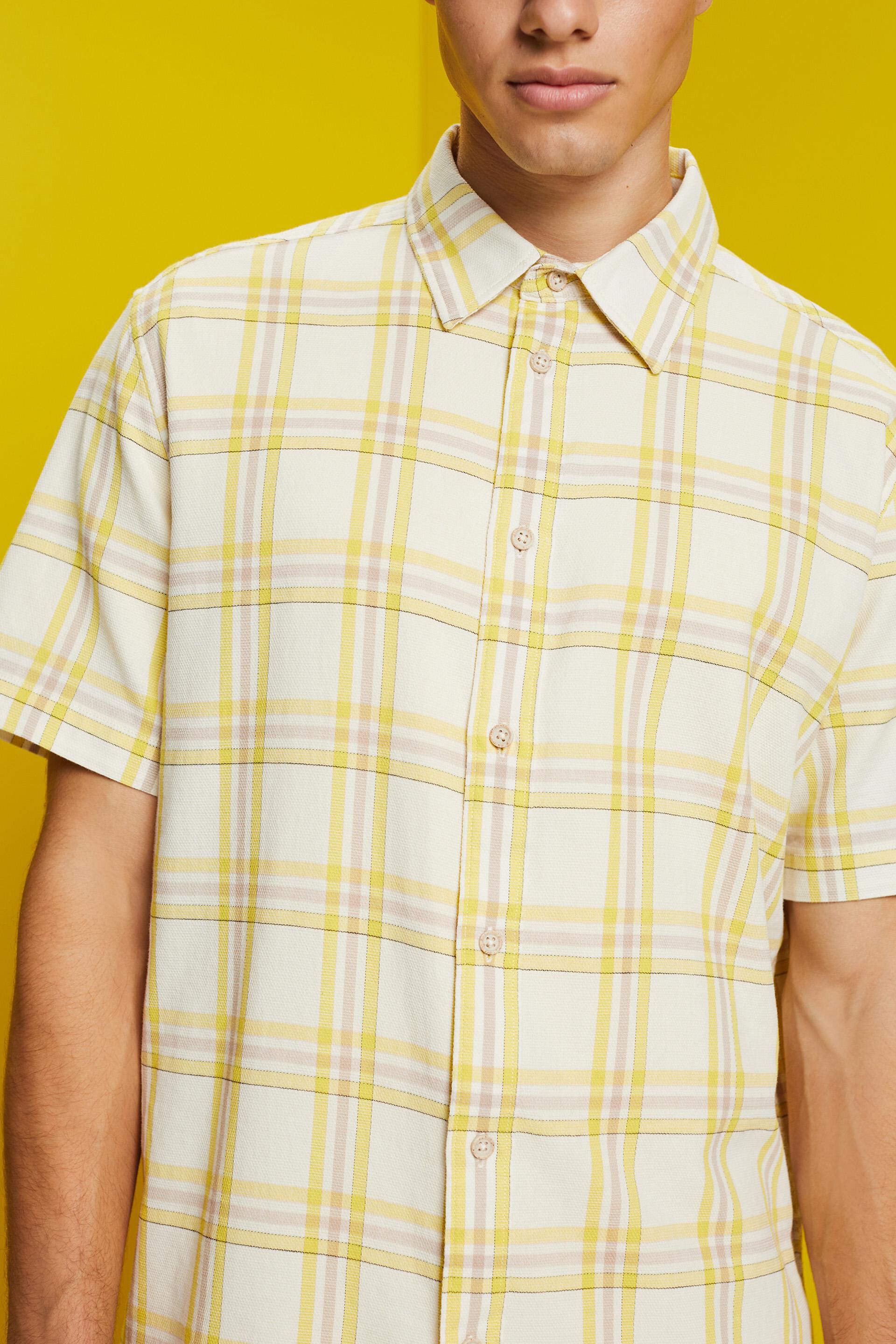Chemise à manches courtes à carreaux