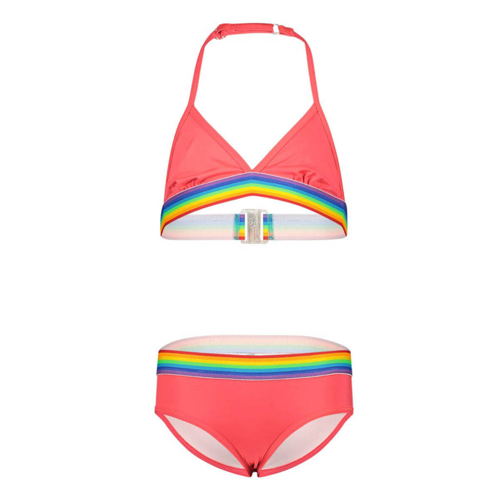Slechte pasvorm.triangel bikini roze