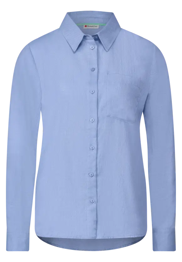 Office Baumwollbluse - original blue