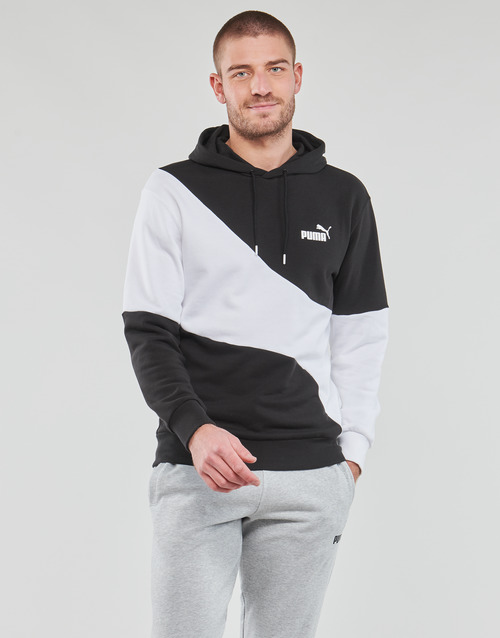 Puma - PUMA POWER CAT HOODIE - Noir / Blanc