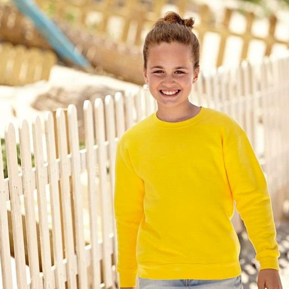 Fruit of the Loom SS201 - Sweat-shirt manches montées Classic 80/20 Enfant