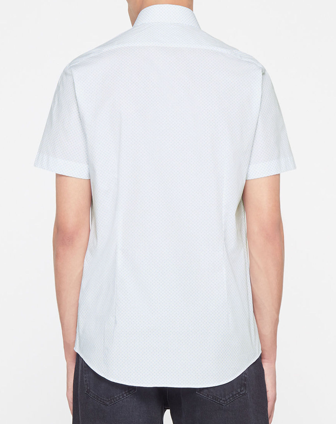 Calvin Klein Chemise slim imprimée Minifleurs blanc/bleu clair