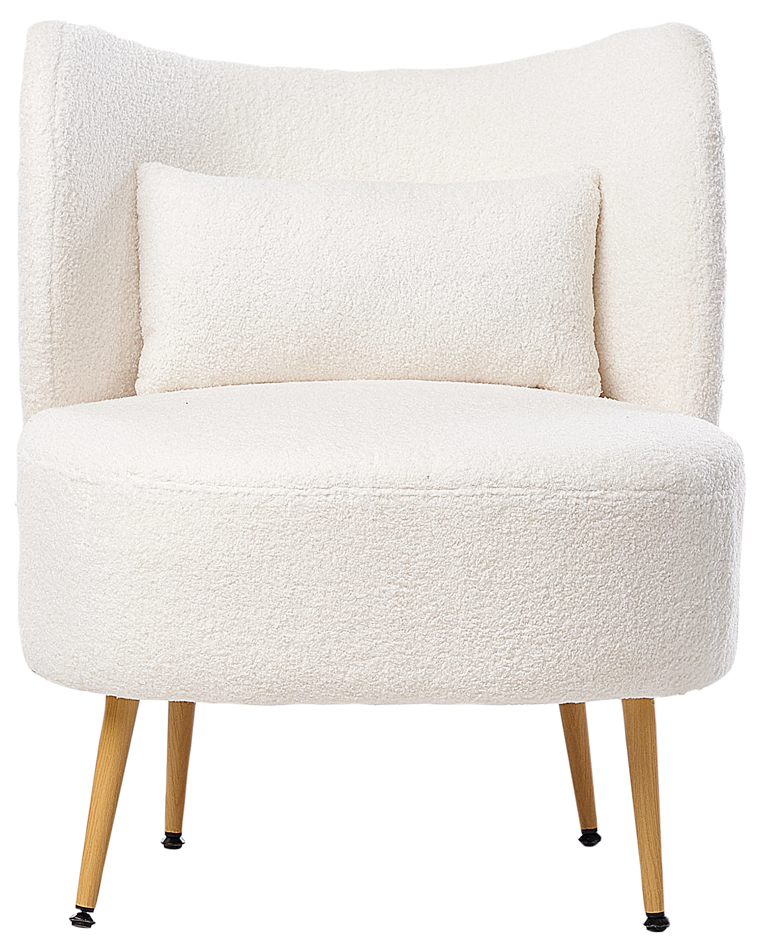 Fauteuil OTSBY II met kussen Bouclé Gebroken wit