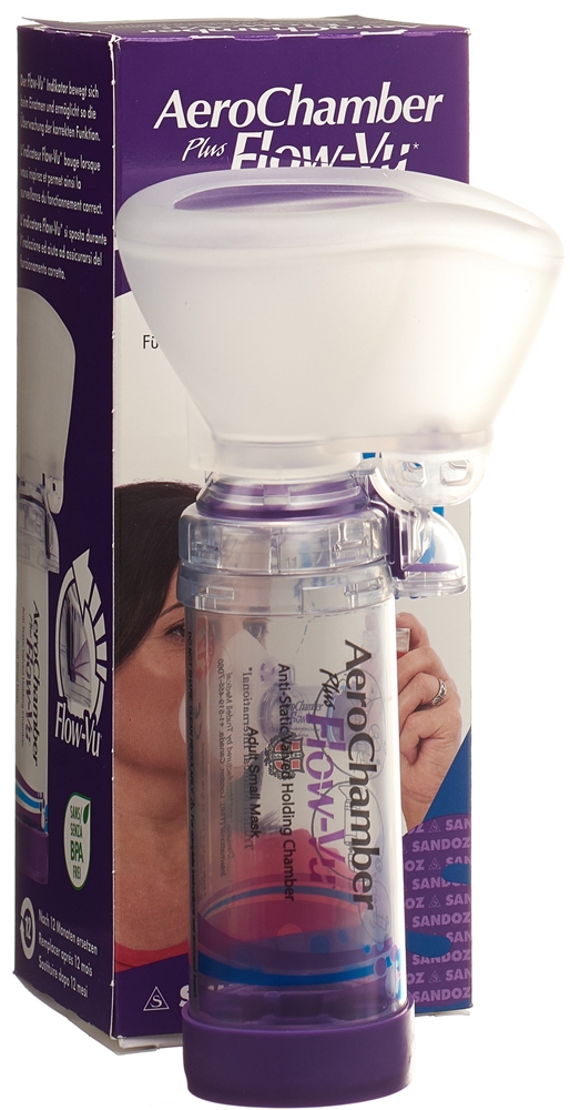 AEROCHAMBER PLUS Flow-Vu kleine Maske violett 1 Stk