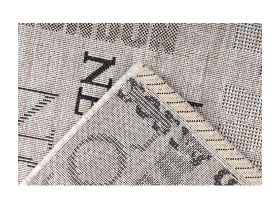 Tapis 150x80cm, design F115A coloris argent - Confort et élégance pour votre intérieur
