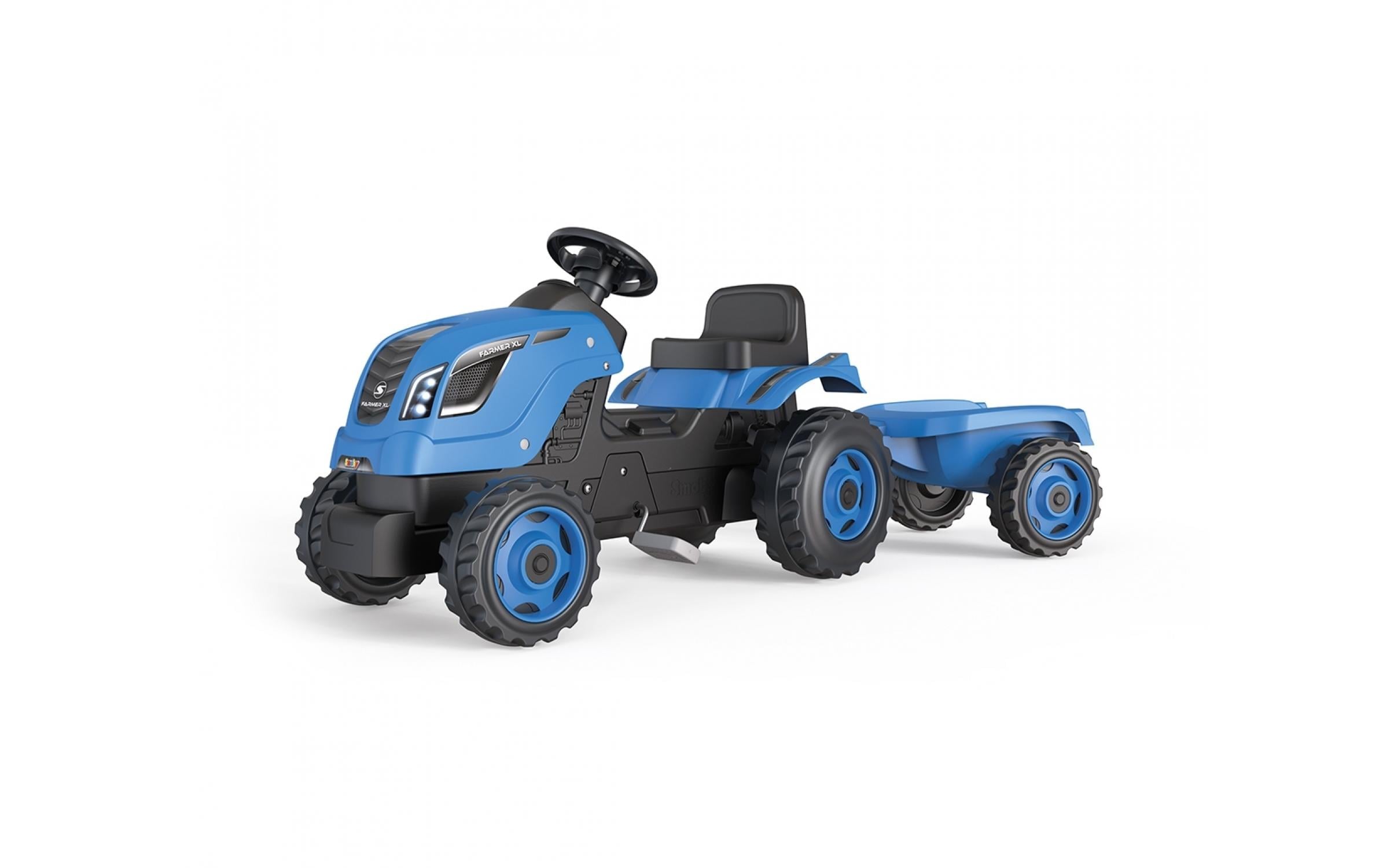 Traktor Farmer XL mit Anhänger BlauTretfahrzeug für Kinder