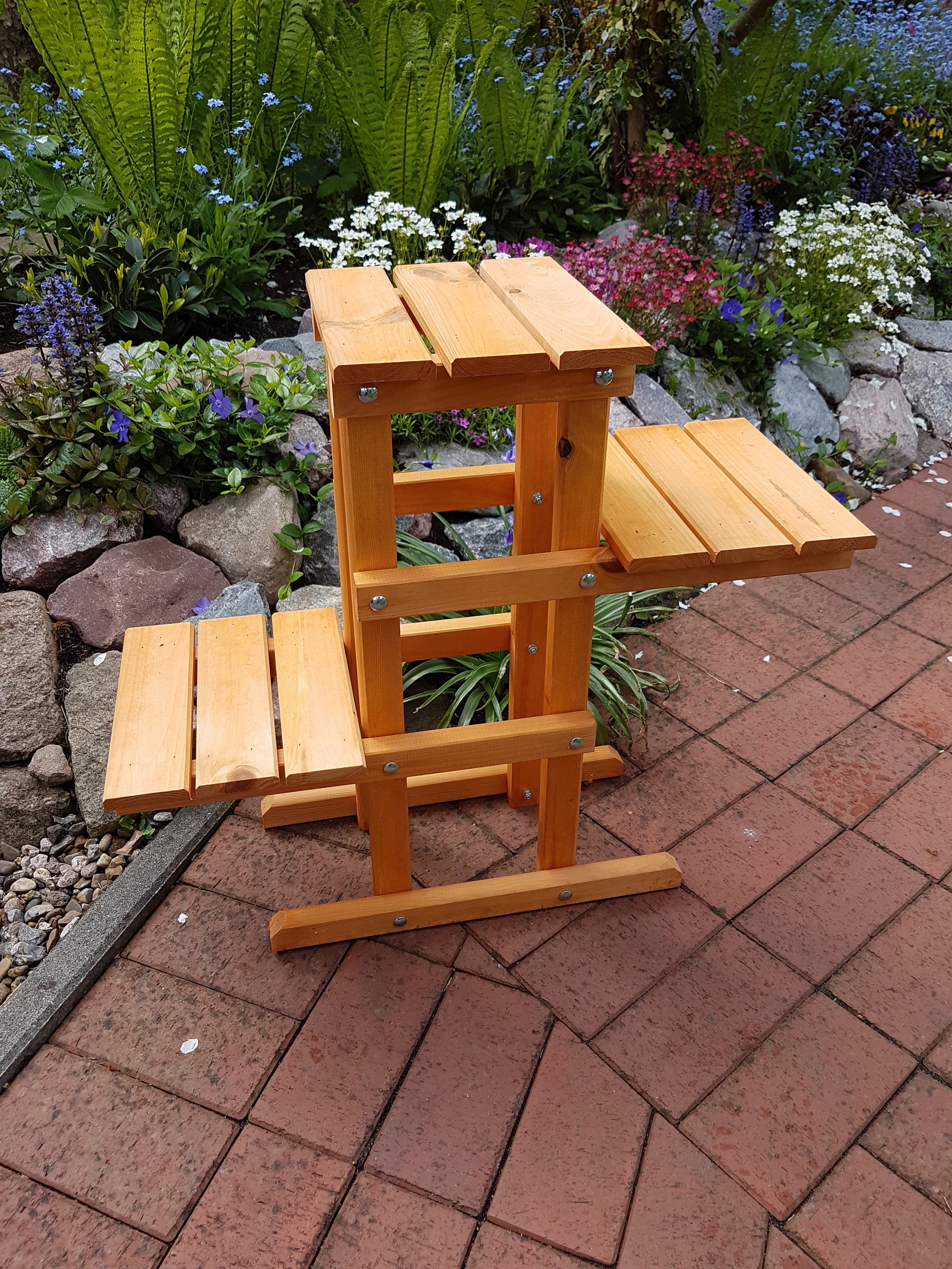 promadino Blumenständer »Blummentreppe« BxTxH: 60x24x56 cm