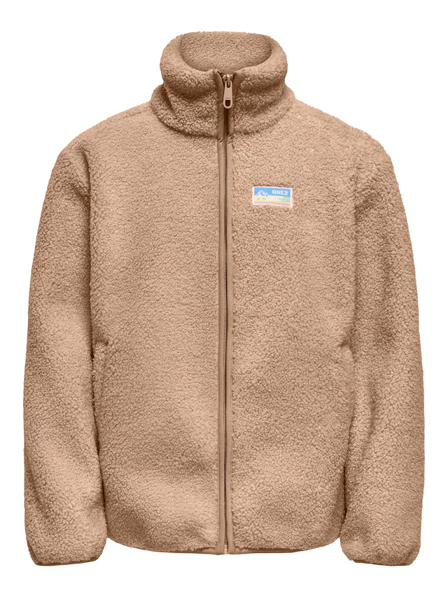 KIDS ONLY Fleecejacke »KOGEVA LIFE TEDDY JACKET CP OTW NOOS« ohne Kapuze