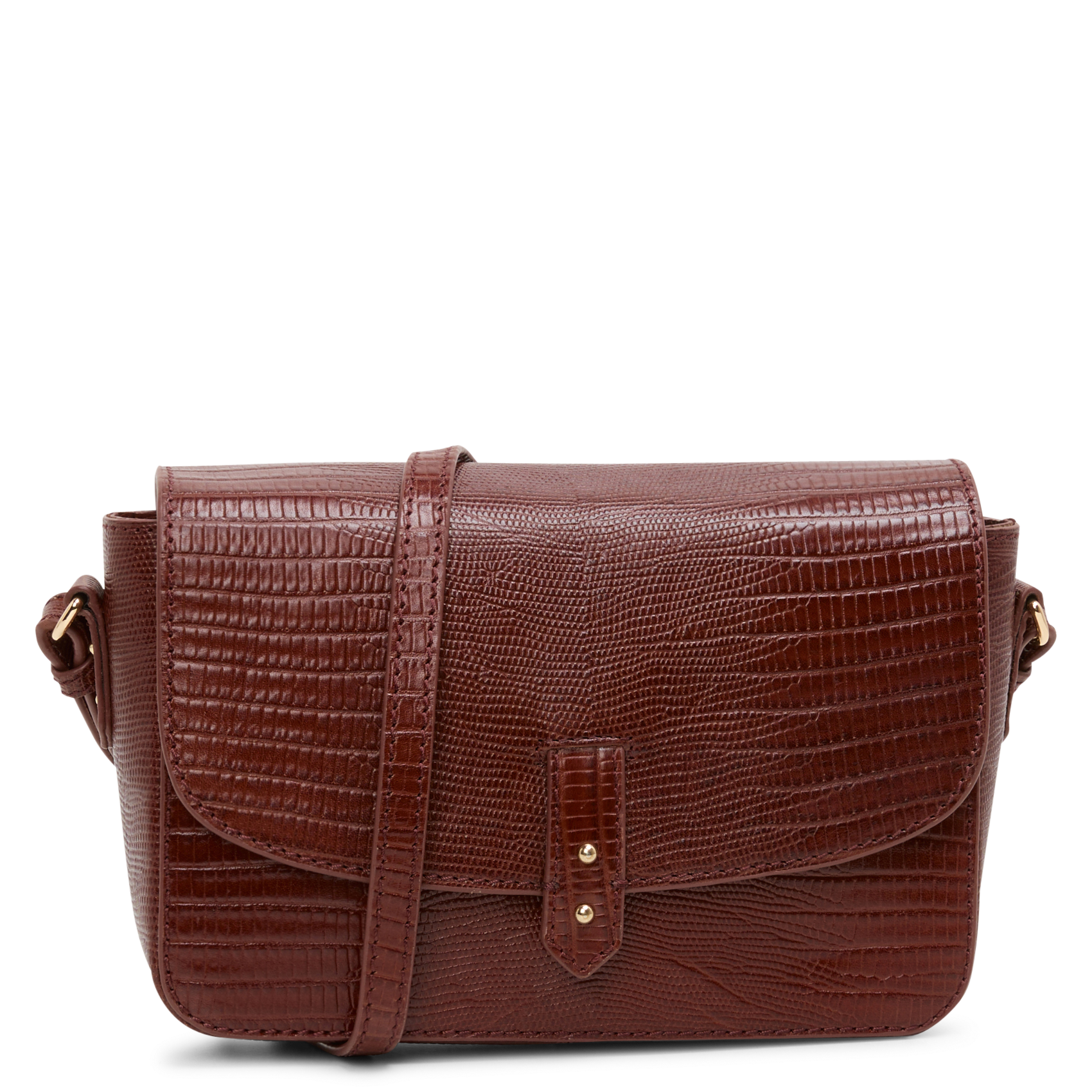 SERVAN - Sac bandoulière en cuir| Rouge