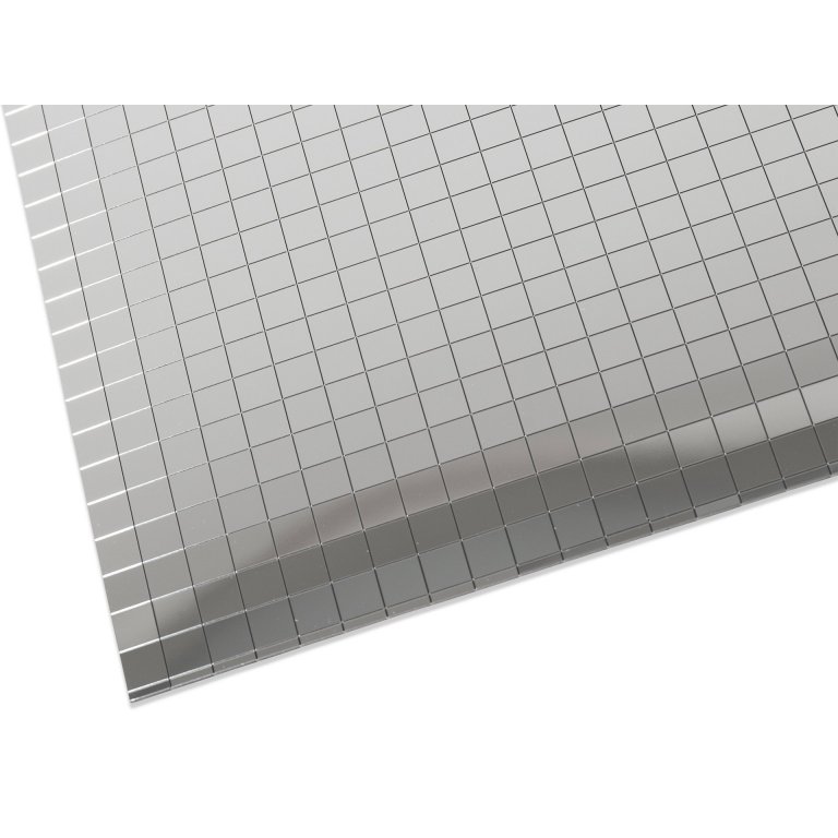 Polystyrol Spiegel selbstklebend, Quadrate 10 mm