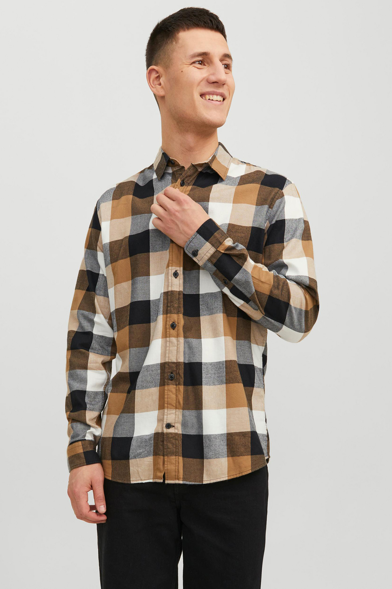 Camisa xadrez de sarja