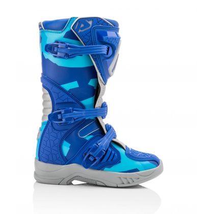 Bottes cross Acerbis X-TEAM KID BLUE/GREY - Bleu / Gris