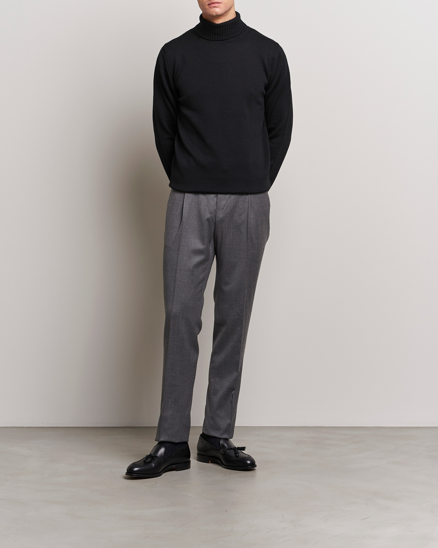 Stenströms Chunky Merino Rollneck Black