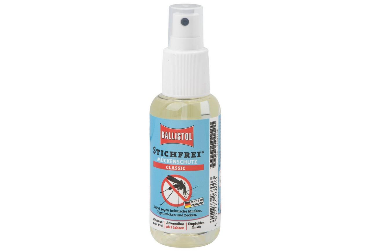 Ballistol Sting-Free Classic Mosquito Repellent Pump-Spray 26800-NL beschermende spray tegen muggen, steekvliegen en teken, 100 ml