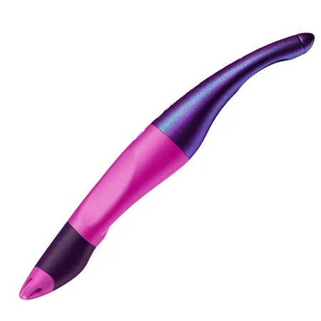 Ergonomischer Tintenroller für Rechtshänder - STABILO EASYoriginal Holograph Edition in magenta -Einzelstift - Schreibfarbe blau (löschbar) - inklusive Patrone