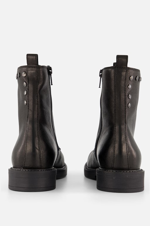 Linea Zeta Veterboots zwart Leer