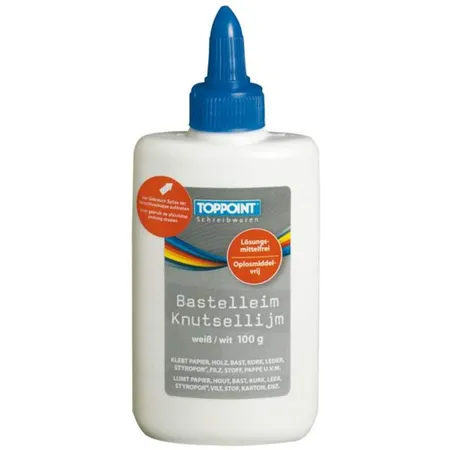 Stylex Bastelkleber / Bastelleim in 100g Flasche, 12 Stück