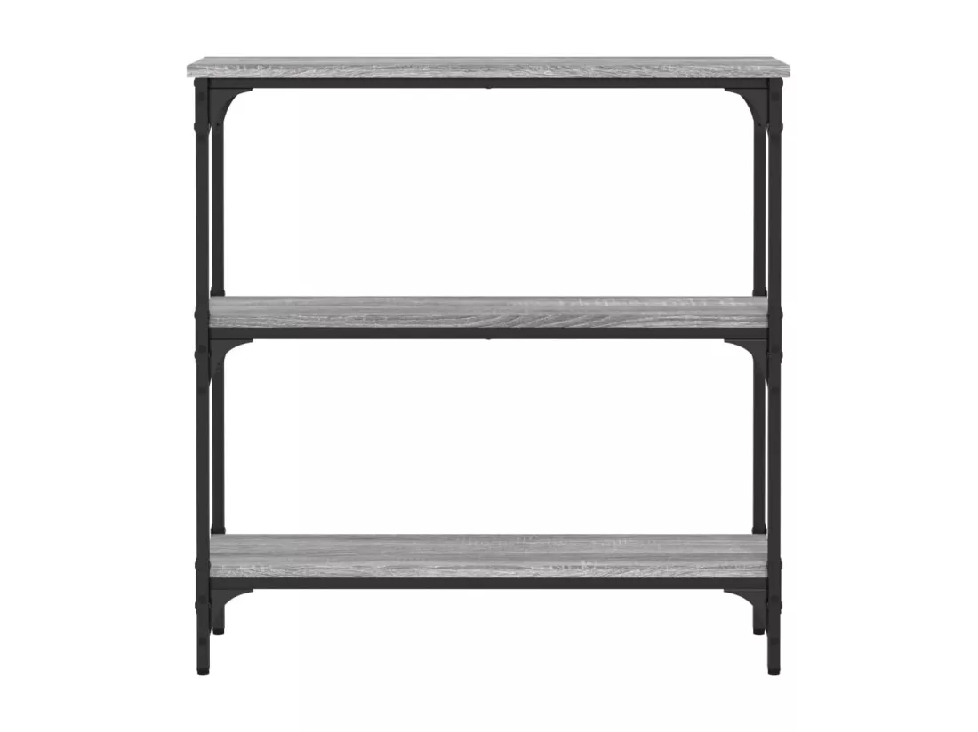 Table console sonoma gris 75x22,5x75 cm bois d'ingénierie