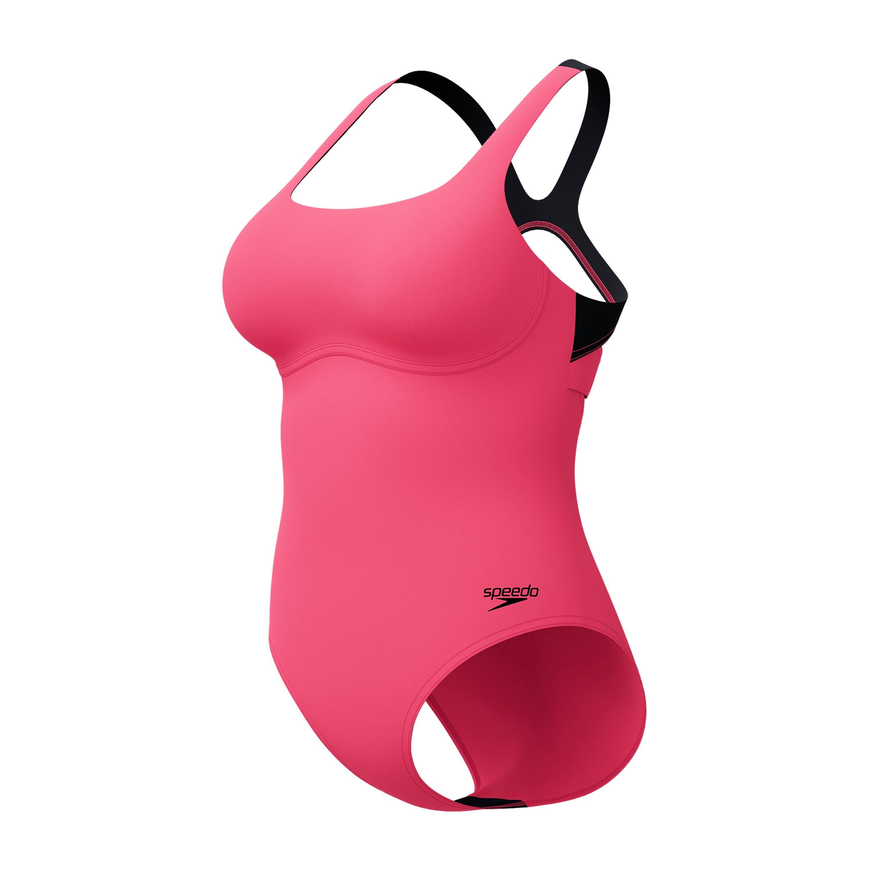 Speedo Womens Flex Band Swimsuit with Built in Swim Bra
